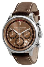 Baume & Mercier Capeland Steel Brown Dial Leather