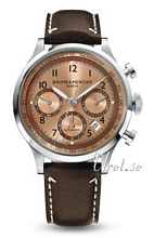 Baume & Mercier Capeland Steel Brown Dial Leather