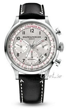 Baume & Mercier Capeland Steel Silver Dial Leather