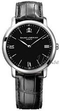 Baume & Mercier Classima Executives Black Dial Leather