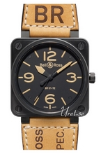 Bell & Ross Aviation Sort/L�der 46x46 mm