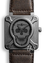 Bell & Ross Aviation Sort/L�der 46x46 mm