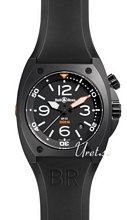 Bell & Ross Marine Sort/Gummi �44 mm