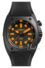 Bell & Ross Marine Sort/Gummi �44 mm