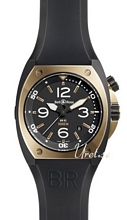 Bell & Ross Marine Sort/Gummi �44 mm
