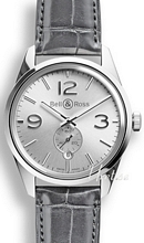 Bell & Ross Vintage Sølv/Læder Ø41 mm Bell & Ross Vintage Sølv/Læder Ø41 mm