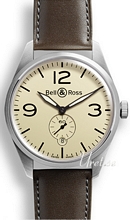 Bell & Ross Vintage Beige/Læder Ø41 mm Bell & Ross Vintage Beige/Læder Ø41 mm