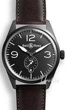 Bell & Ross Vintage Sort/Læder Ø41 mm Bell & Ross Vintage Sort/Læder Ø41 mm
