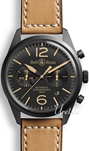 Bell & Ross Vintage Sort/Læder Ø41 mm Bell & Ross Vintage Sort/Læder Ø41 mm