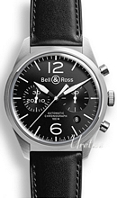 Bell & Ross Vintage Sort/Læder Ø41 mm Bell & Ross Vintage Sort/Læder Ø41 mm