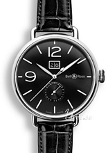 Bell & Ross Vintage Sort/Læder Ø45 mm Bell & Ross Vintage Sort/Læder Ø45 mm