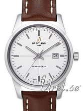 Breitling Transocean White Dial Leather Breitling Transocean White Dial Leather
