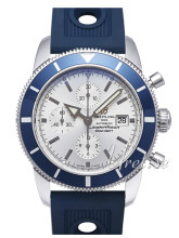 Breitling Superocean Heritage 46 Chronograph Silver Dial Rubber Breitling Superocean Heritage 46 Chronograph Silver Dial Rubber