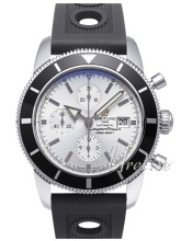 Breitling Superocean Heritage 46 Chronograph Silver Dial Rubber Breitling Superocean Heritage 46 Chronograph Silver Dial Rubber