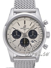 Breitling Transocean Chronograph White Dial Bracelet