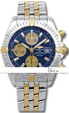 Breitling Chronomat Blue Dial Two Tone Bracelet Breitling Chronomat Blue Dial Two Tone Bracelet