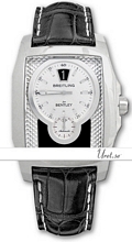 Breitling For Bentley Flying B Black Dial Croco Strap