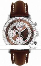 Breitling Montbrillant Datora Brown Dial Leather