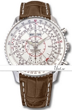 Breitling Montbrillant Datora White Dial Croco Strap