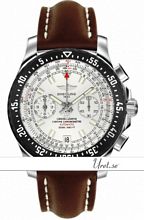 Breitling Skyracer Raven White Dial Leather