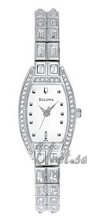 Bulova Crystals Ladies White Dial Bulova Crystals Ladies White Dial