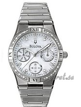 Bulova Diamonds Ladies Chronograph MOP Dial