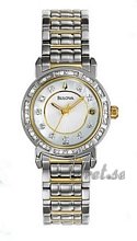 Bulova Diamonds Ladies Two Tone MOP Dial