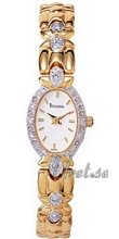 Bulova Diamonds Ladies Gold Tone White Dial