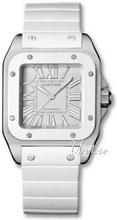 Cartier Santos 100 Silver Dial Steel/Rubber Bracelet