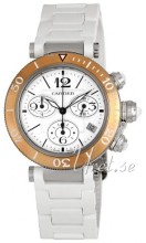 Cartier Pasha Seatimer Lady Silver Dial Steel/Rubber Bracelet Cartier Pasha Seatimer Lady Silver Dial Steel/Rubber Bracelet