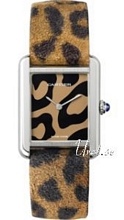 Cartier Tank Solo Brown Dial Leather Strap