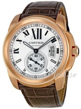Cartier Calibre de Cartier Silver Dial Croco Strap