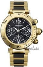 Cartier Pasha Gold Yellow Gold Black Dial Cartier Pasha Gold Yellow Gold Black Dial