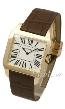 Cartier Santos Dumont Yellow Gold Silver Dial