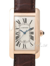 Cartier Tank Americaine Gold Large Rose Gold Silver Dial
