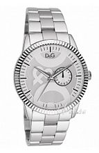 Dolce & Gabbana D&G Twin Tip Silver Dial Bracelet