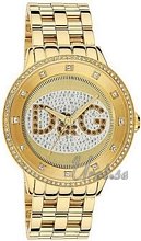 Dolce & Gabbana D&G Prime Time Gold Dial Gold Tone Bracelet