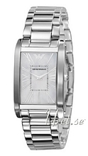 Emporio Armani Super Slim Hvid/St�l 30x24.5 mm