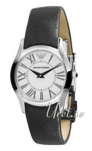 Emporio Armani Hvid/L�der �29 mm
