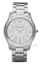 Emporio Armani Super Slim Hvid/Stål Ø43 mm Emporio Armani Super Slim Hvid/Stål Ø43 mm
