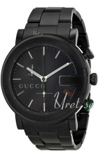 Gucci G Chrono Steel Black Dial Gucci G Chrono Steel Black Dial