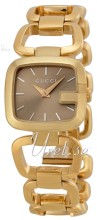 Gucci 121 SM Brun/Gul guldtonet stål Gucci 121 SM Brun/Gul guldtonet stål
