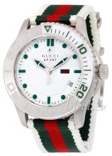 Gucci 126 XL Hvid/Tekstil Ø44.00 mm Gucci 126 XL Hvid/Tekstil Ø44.00 mm