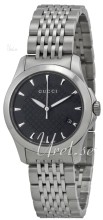 Gucci 126 SM Sort/Stål Ø27.00 mm Gucci 126 SM Sort/Stål Ø27.00 mm