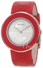 Gucci 129 MD Sølvfarvet/Læder Ø35.00 mm Gucci 129 MD Sølvfarvet/Læder Ø35.00 mm