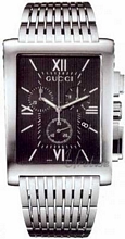 Gucci G Metro Steel Black Dial