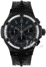 Hublot Big Bang Sort/Læder Hublot Big Bang Sort/Læder