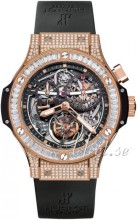 Hublot Big Bang 44.5mm Tourbillon Skeletskåret/Gummi Hublot Big Bang 44.5mm Tourbillon Skeletskåret/Gummi