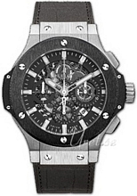Hublot Big Bang Aero Bang Sort/Læder Ø44.5 mm Hublot Big Bang Aero Bang Sort/Læder Ø44.5 mm