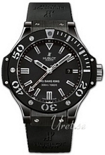 Hublot BB King Ice Bang Sort/Gummi �48 mm